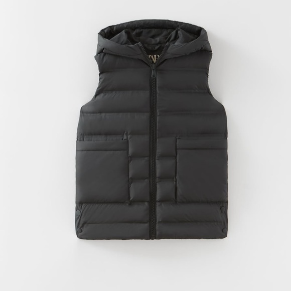Zara Other - Zara Black Heat Sealed Long Vest
